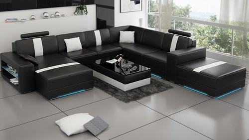 Luxus ledersofa polster - ledersofa,