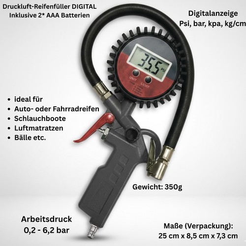 Druckluft-Reifenfüller