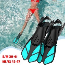 Verstellbare kurze Flossen Erwachsen Schnorchelflossen Schwimm Flossen Gr.36-47