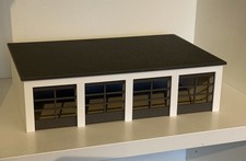 Fahrzeughalle 4 Tore 1:87 H0