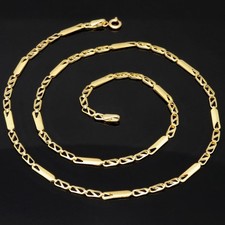 Trendige Halskette Goldkette 585 14K Echt Gold 2,5mm 45cm NEU SCHMUCK UNISEX