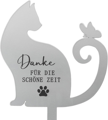 Metall grabplatte katze - metall,