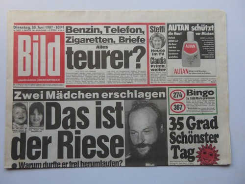 Bild zeitung vom - zeitung,