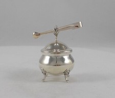 *RAR* Seltene Sußstoff- / Zuckerdose in schlichter Form in 835er Silber, Bodemer