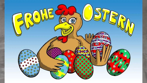 Fahne flagge ostern - fahne, ostern-frohe