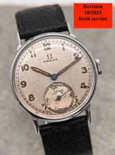 OMEGA 30T2 HANDAUFZUG SECTOR DIAL NUMERAL BIG EYES SUBSECOND MILITARY + REVISION