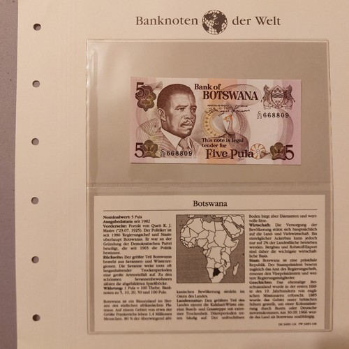 Banknoten der welt botswana - welt,