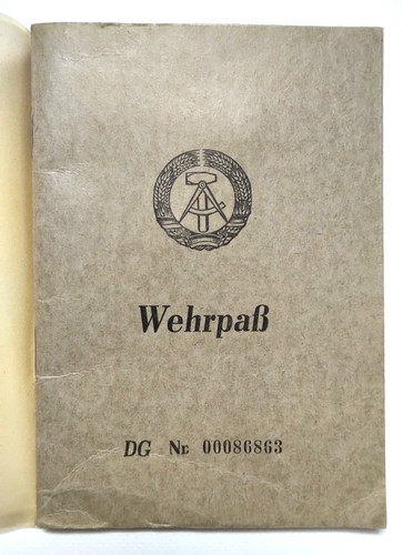 Wehrpaß ddr 1964 - ddr,