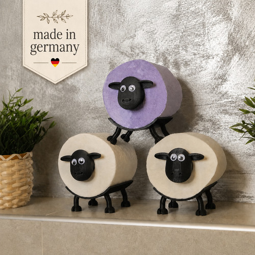Klopapierhalter schaf deko - wc,