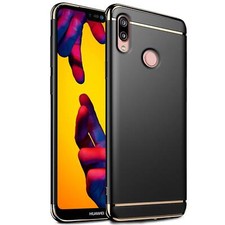 Hybrid Schutz Hülle Für Huawei P20 Lite Handy Cover Hard Case Tasche Schale Gold