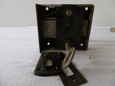 Kastenschloss Schliesblech Schlüsselschild Tür Tor Schloß Schlüssel aufschraubar