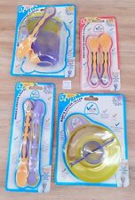 Vital Baby Set - Mama´s und Baby's erster Teller Gabel Löffel - gelb/lila B-WARE