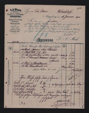 AUGSBURG, Rechnung 1900, L. A. Mack Farben-Firniss-Lack-Fabrik Ölfarben