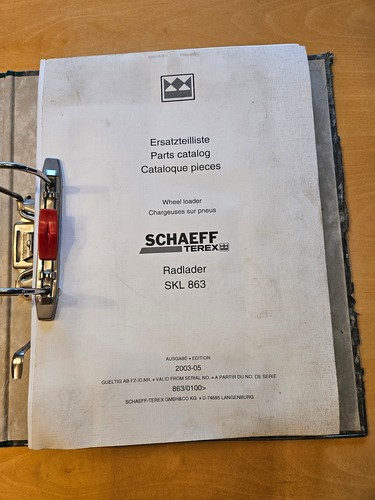 Ersatzteilliste schaeff skl - ersatzteilliste,