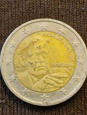 2 Euro Münze Helmut Schmidt