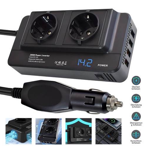 200w wechselrichter 12v auf - 12v,