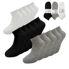 Glamexx24 5 10 20 30 Paar Comfort Herren/Damen Socken Schwarz Grau Weiß Gr 35-50