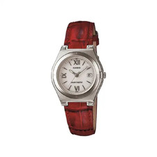 Casio LWQ-10LJ-4A2JF Wave Ceptor Solar Funkuhr Rosa Leder Damen Japan