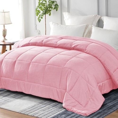 Bettdecke 200x200 rosa - 200x200, cm,
