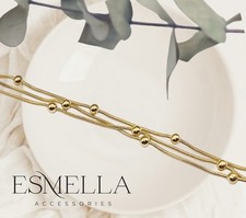 Damen Edelstahl Dorika Schmuck Armband Altin Stainless Gold Bilezik Armband