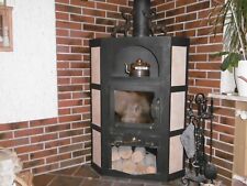 Neuer Preis!!  ECK-Kaminofen mit Kachelverkleidung an den Seiten