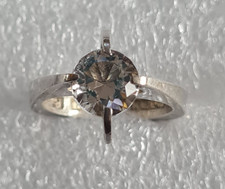 925 Silber Ring - Solitär - MADE IN FINLAND - viele Stempel/Punzen - Nachlass