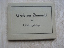 Altes DDR Bilderhefte-Foto- Andenken von Zinnwald im Ost Erzgebirge 10 Fotos 