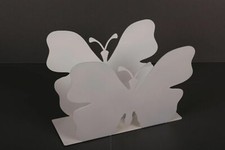 Zeitungsständer Design Butterfly, 23x32x12 cm, weiß (Zeitungshalter Szagato)