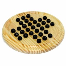 Solitär Brettspiel aus Holz