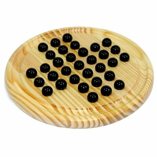Solitär brettspiel aus holz - brettspiel,