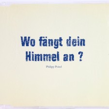 Music Musik MAXI CD Philipp Poisel – Wo Fängt Dein Himmel An? Gut