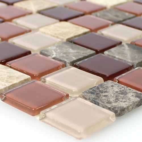 Glas naturstein mosaikfliesen - naturstein,