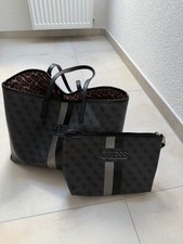 GUESS Damen Handtasche Schwarz