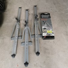 3 x Huggy Fahrradträger Universal,  Farbe Silber