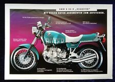 BMW Motorrad R 80 R Roadster Prospekt, 2 Seiten
