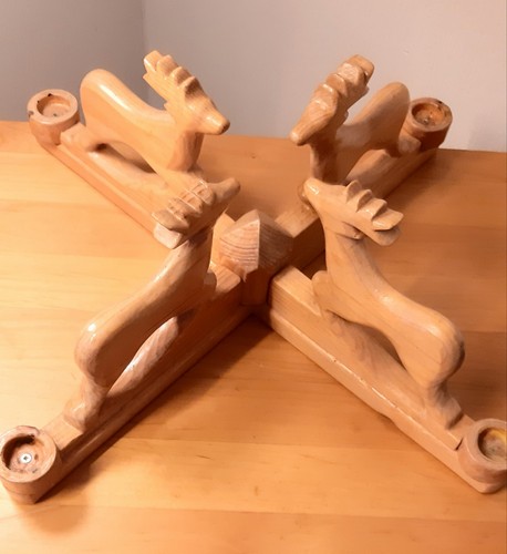 Kerzenleuchter holz geschnitzt - holz,