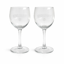 2x Gerolsteiner Glas Trinkglas