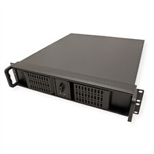 19 Servergehäuse 2HE kurz schwarz Server-Gehäuse, (HxBxT) 89 x 485 x 505 mm