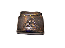 myflam feuerzeug,1000 zünder record,silver case,segelschiff