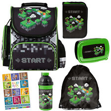 Schulranzen 6er-Set Schul-Rucksack für Kinder mit Federmäppchen 1-3 Klasse