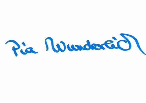 Autogramm pia wunderlich - pia,