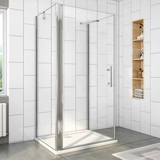 Nano ESG Glas U-Form Duschkabine Drehtür Eckeinstieg Seitenwand Duschabtrennung