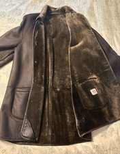 Lammfell Herrenjacke, Maßanfertigung (Größe 60), edelstes Meriono-Lamm, braun