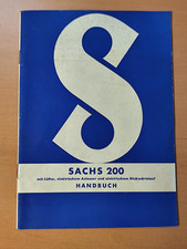 Fichtel & Sachs 200 Handbuch Betriebsanleitung Bedienungsanleitung K52