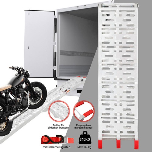 Auffahrrampe alu pkw motorrad - alu,