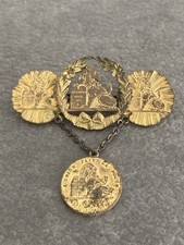 Münzbrosche Münzen Brosche