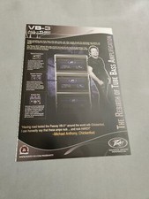 TPEEP180 MAGAZINWERBUNG 11X8" PEAVEY - VB-3 GANZRÖHREN BASS VERSTÄRKER 