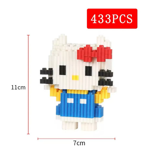Hello kitty klemmbausteine set - kitty,