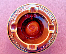 alter Keramik Aschenbecher mit Asbach Uralt Werbung, leichte Abplatzungen