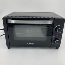 Tower Mini Elektro Backofen 1050W schwarz Modell DYT14042 mit Tablettgestell & Timer